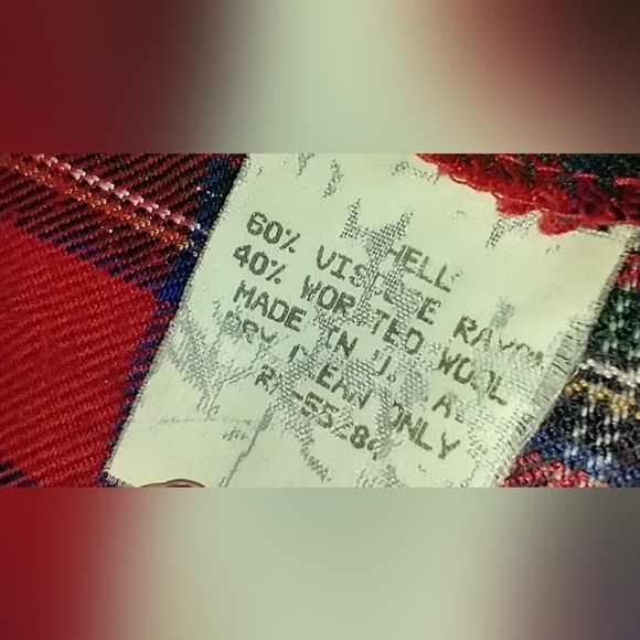 VINTAGE PLAID PLEATED MIDI SKIRT - Picture 5 of 9